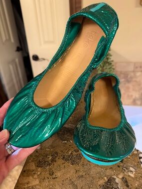Tieks by Gavrieli Emerald Patent Ballet Flats